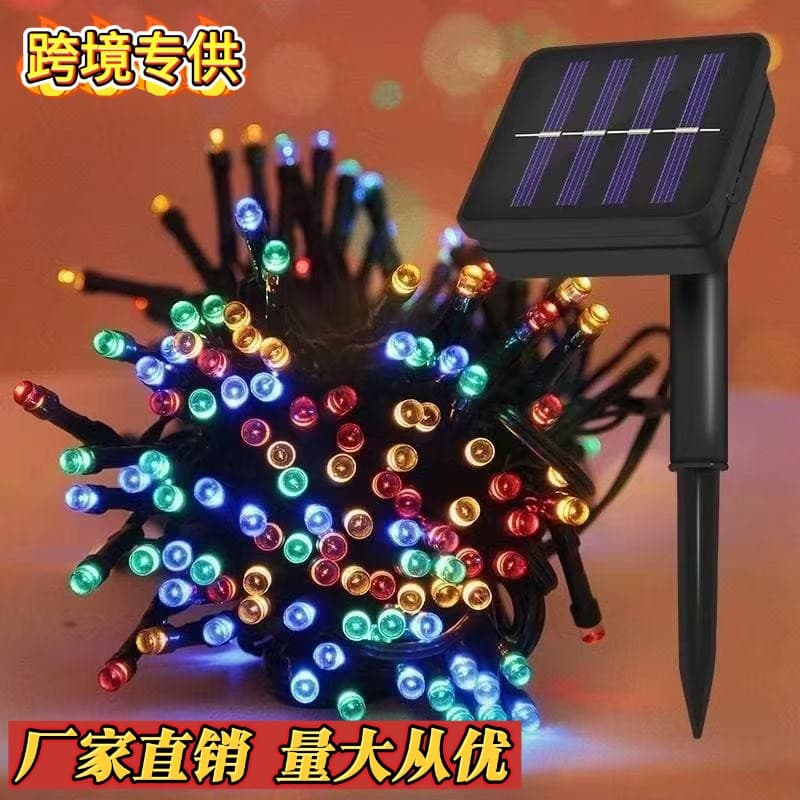 Cross-border LED solar string lights waterproof flashing string lights full of stars garden balcony layout courtyard decoration