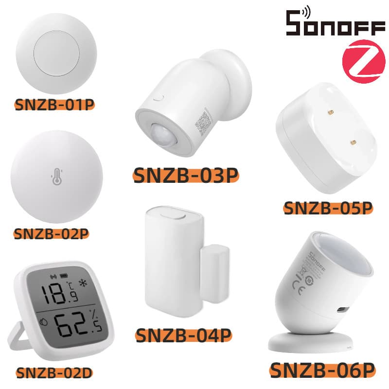SONOFF Zigbee SNZB Sensor SNZB-01P 02P 02D 03P 04P 05P 06P