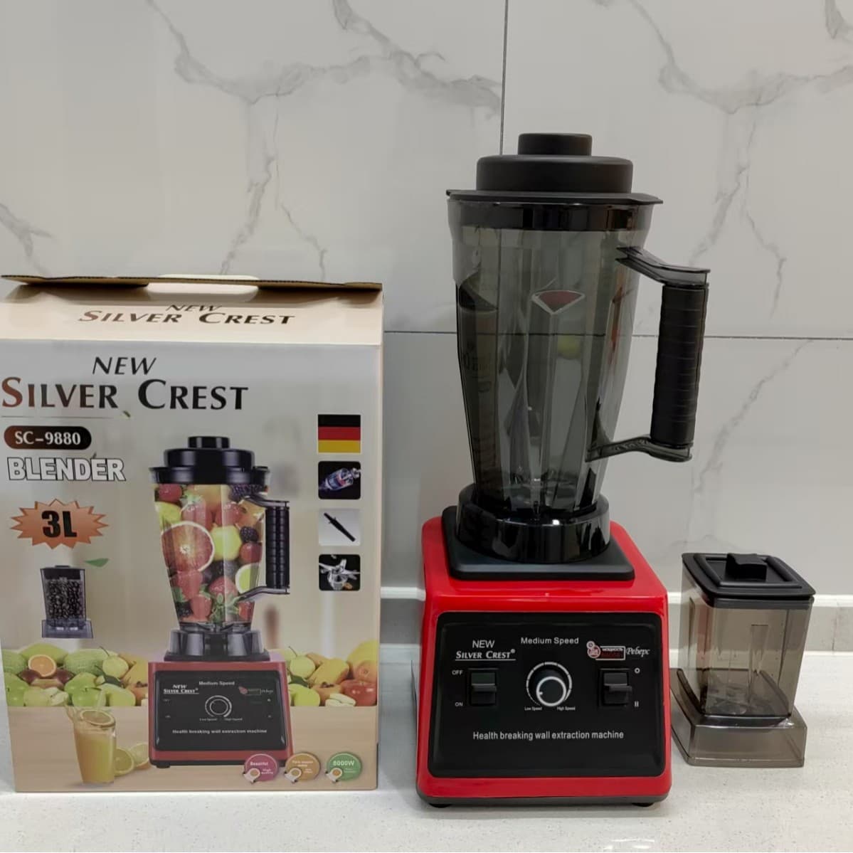 Cross-border Export Large Capacity Dual-Cup 3L Multifunctional Commercial Blender for Home and Baby Food Processing