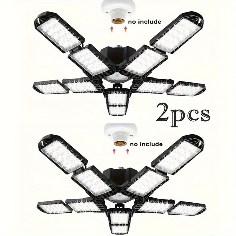 2026 New Cross-Border Dropshipping 101 Deformable Panel LED Garage Light, Super Bright
