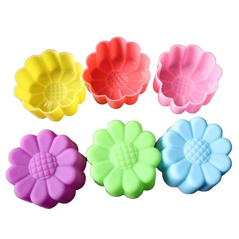 5cm Small Daisy Cake Cup 10 Petals Silicone Cake Mold Flower Type Handmade Soap Mold Children DIY Mold