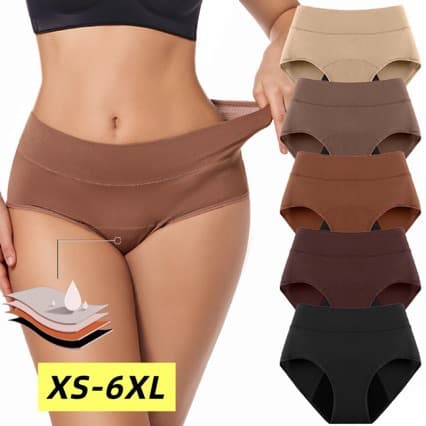 Best-selling Amazon 3-layer Absorbent Period Panties for Women Breathable Leak-proof Menstrual Underwear