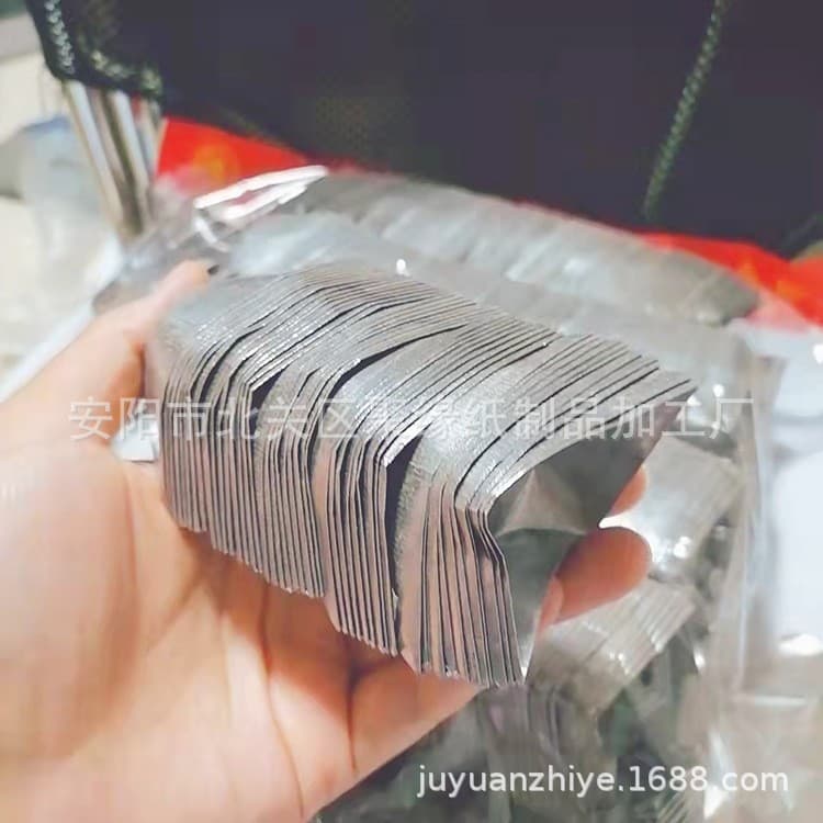 10*13 light gray tin foil handmade gold and silver sacrifice for Qingming semi-finished finished product ingot wholesale traditional burning paper