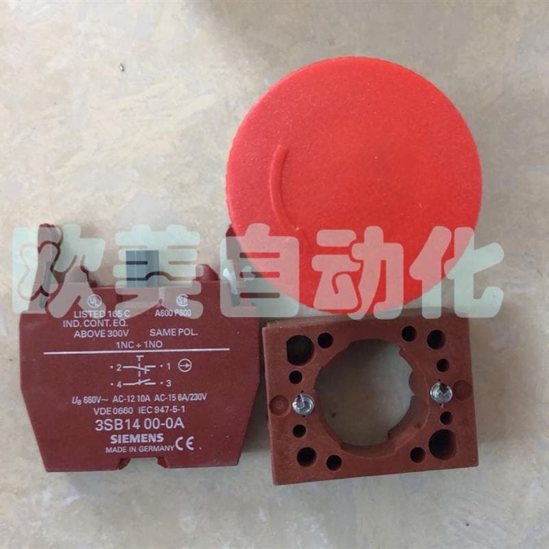 A089*SIEMENS 3SB1201-1AC01 emergency stop button
