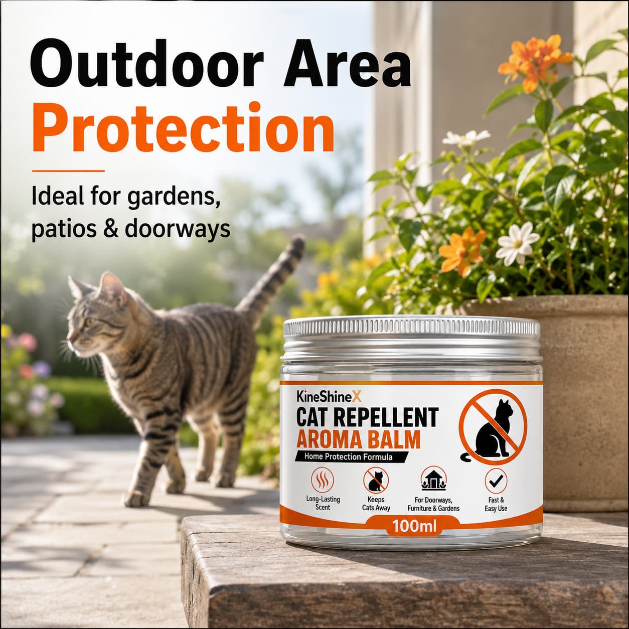 KineShineX Cat Repellent Scented Paste for Home Use, Suitable for Doors, Furniture, Gardens, and Courtyards