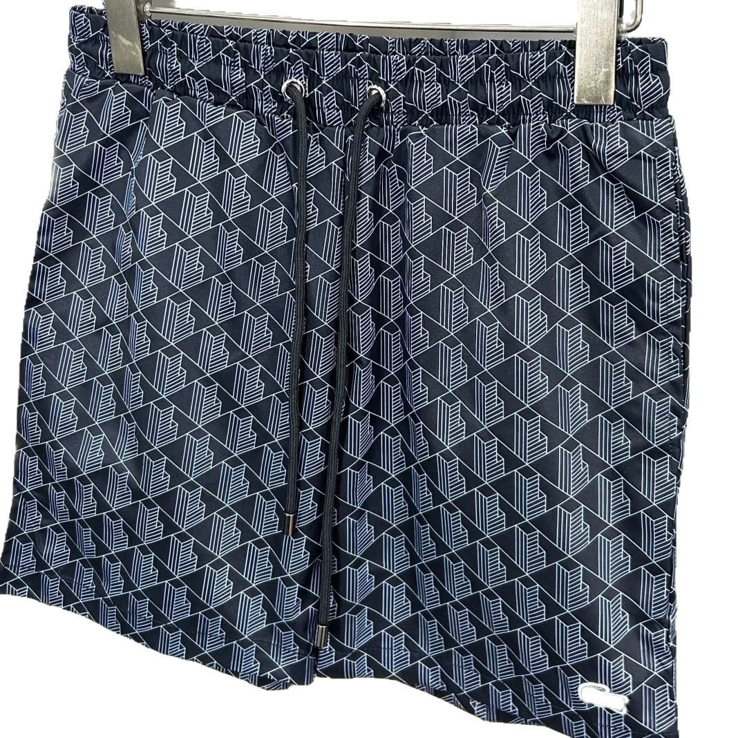 European Men's Beach Shorts Quick-Dry Shorts with Inner Mesh Sports European and American Foreign Trade Cross-Border Pants Correct Version Swim Trunks