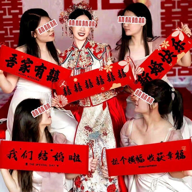 New special props for engagement and wedding photography, certificate registration, hand-held banner, hand-held atmosphere gun, wedding posing