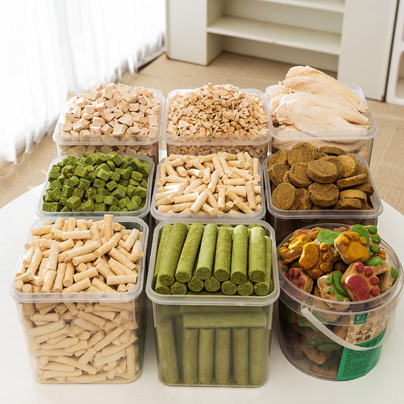 Cat snacks chicken pellets chicken breast 500g barreled dog snacks duck chicken dried nutrition pet freeze-dried wholesale
