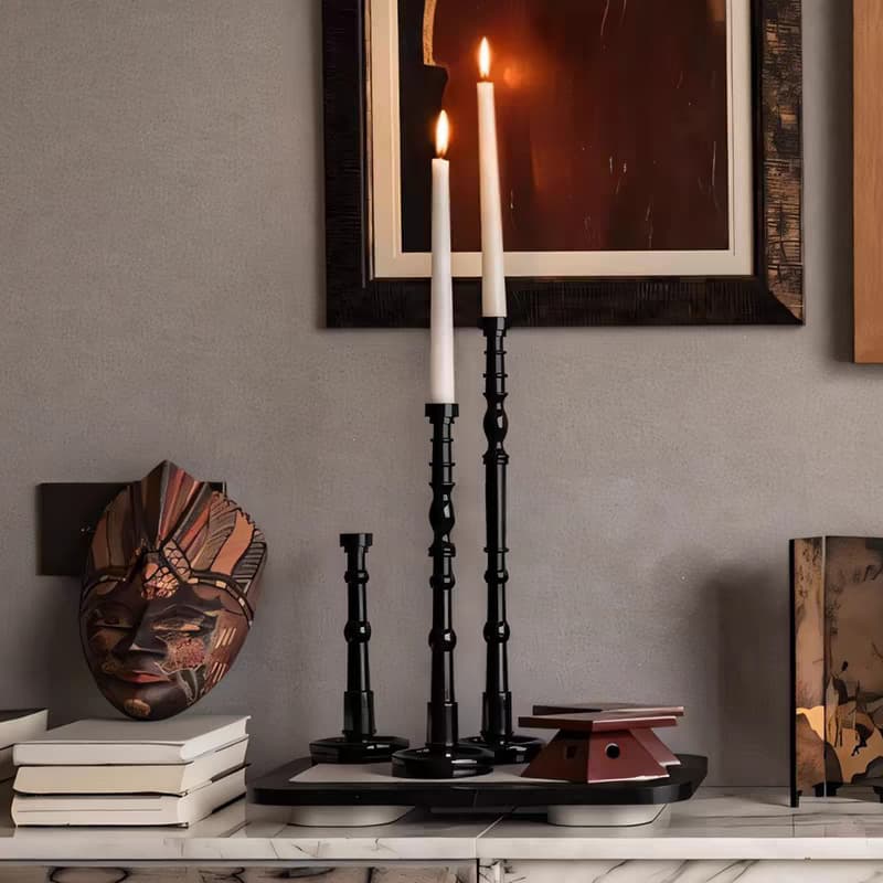 Medieval European candlestick ornaments, home restaurant candlesticks, late antique high-end creative decorative props, French candlestick holders