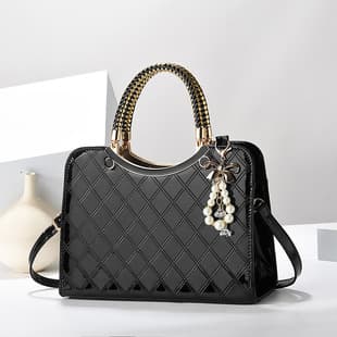 New Style Diamond Quilted Simple Versatile Fashion Trendy Women's Bag Premium Large-Capacity Export Shoulder Crossbody Handbag