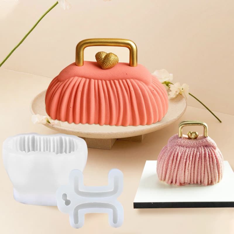 Simulation Bag Mousse Cake Mold Wallet Accessories Chocolate Silicone Mold DIY Decorative Baking Tools