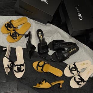 High-End Cross-Border Premium Little Chanel Style Women's Summer New Arrival Genuine Leather Hollow Flat One-Strap Casual Sandals