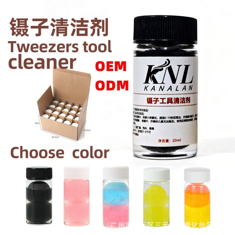 Eyelash Tweezers Cleaning Solution for Eyelash Extension Tweezers Cleaner, False Eyelash Glue Remover and Tool Cleaner