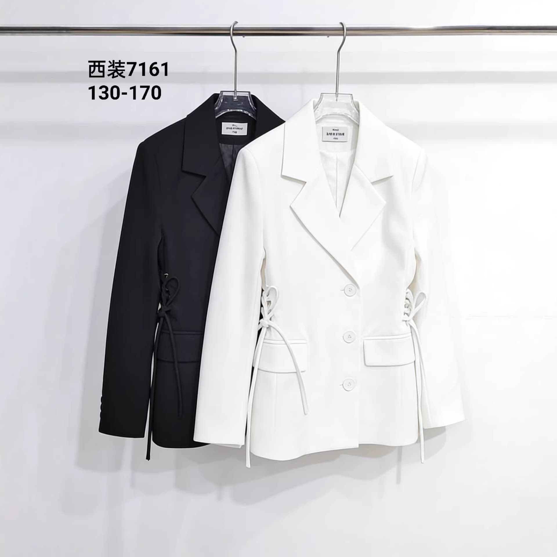 Cross-border foreign trade dress school uniform girls' clothing wholesale 2026 new temperament design high-end drawstring straight jacket