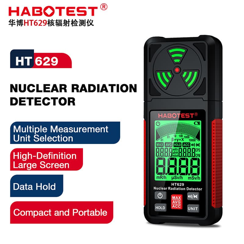 Habotest Ht629 Nuclear Radiation Detector Ionization Test Radiation Pollution Radioactive Nuclear Pollution Detection