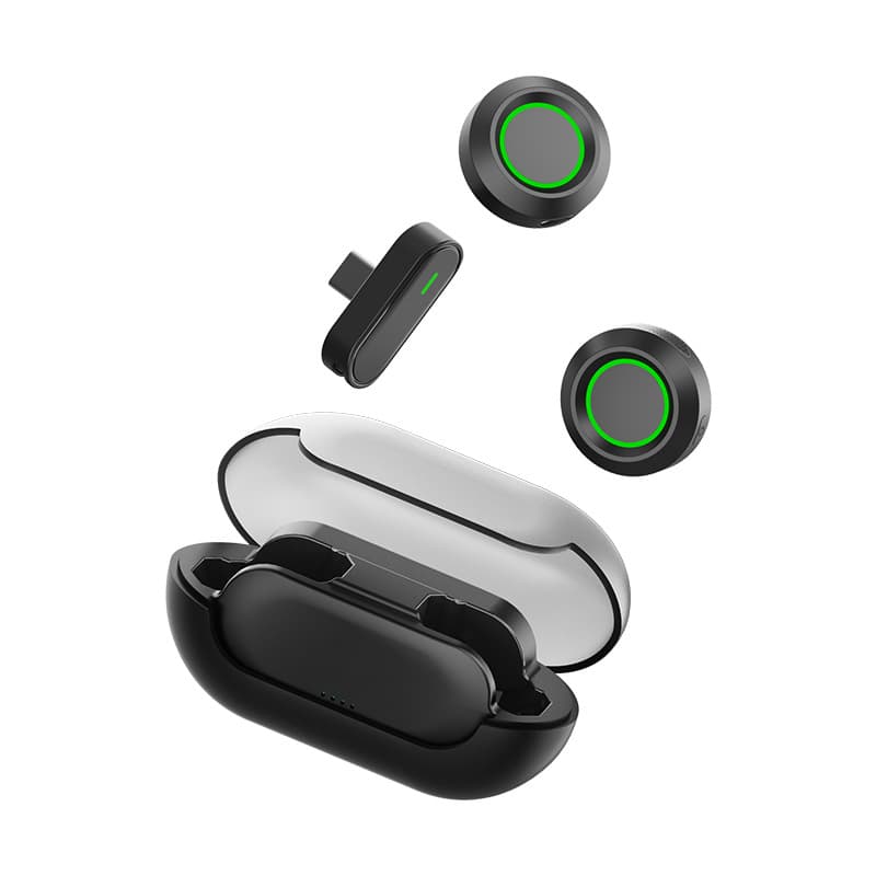Universal Smartphone Microphone for Live Streaming, 3-in-1 Lavalier Microphone with Noise Reduction for Self-Media, Wholesale