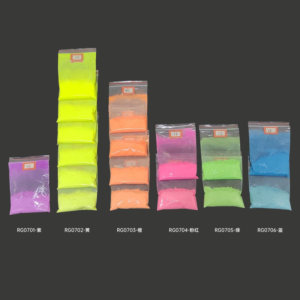 Factory direct sales of high-brightness luminous powder, injection molding luminous powder, silicone luminous powder, colored luminous powder, medium-brightness, high-temperature resistant luminous materials.