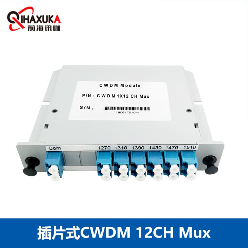 5G Fronthaul Wavelength Division Multiplexing 12-Channel 1260-1620nm, FWDM DWDM CWDM Box-Type Wavelength Division Multiplexer