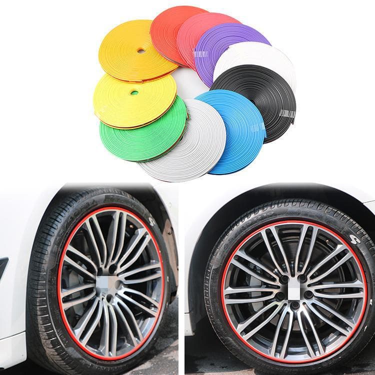 Car hub decorative strips, tire protection rings, anti-collision strips, wheel hub anti-rubbing decorative protective stickers, strip modification supplies
