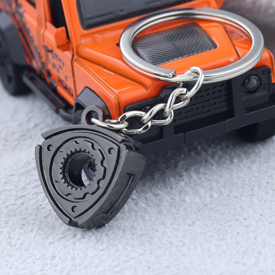 Factory Stock Car Rotor Keychain Metal Mini Mazda Rotary Engine Keychain Small Gift