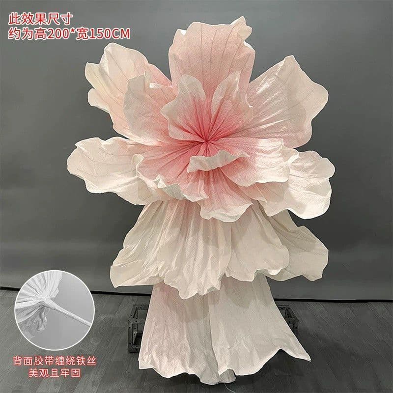 Flower Craft Paper Flowers Outdoor Party Background Paper Flowers Wedding Props Giant Wedding Decoration Window Display Large