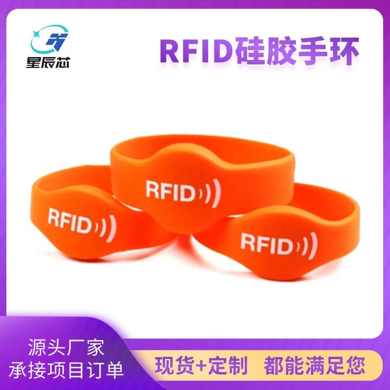 Manufacturer Wholesale Water Park Rfid Bracelet Fitness Ic Bracelet Access Control Ic Wristband 13.56Mhz Fingerprint Lock Card