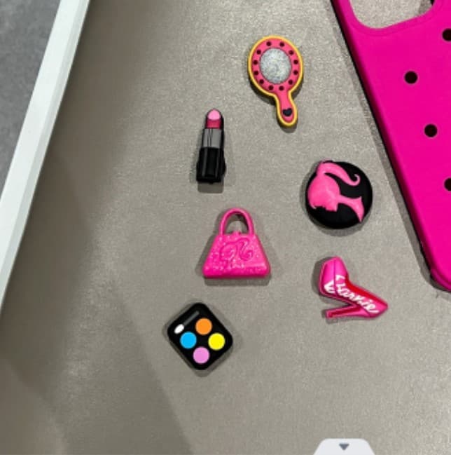 Creative DIY Shoe Charms Cute Shoe Flowers Lipstick Barbie Girl High Heels Clothes Accessories Barbie New Style
