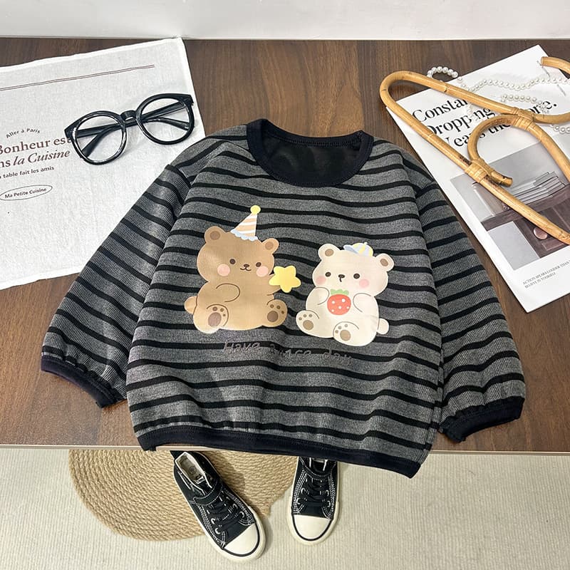 Children's long-sleeved warm ribbed undershirt for toddlers and preschoolers, suitable for spring, autumn and winter, pullover style, outerwear, children's clothing