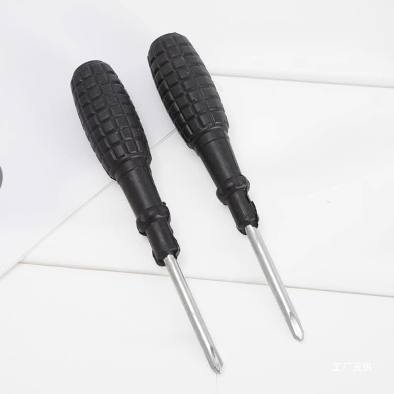 Black Magnetic Screwdriver with Corn Handle Cross Portable Screwdriver Household Hardware Tool Weiyueming