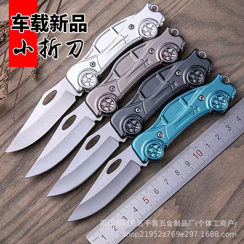 Mini Creative Outdoor Knife for Camping, Fruit Knife, Self-Defense Portable Folding Knife, Package Opening Knife