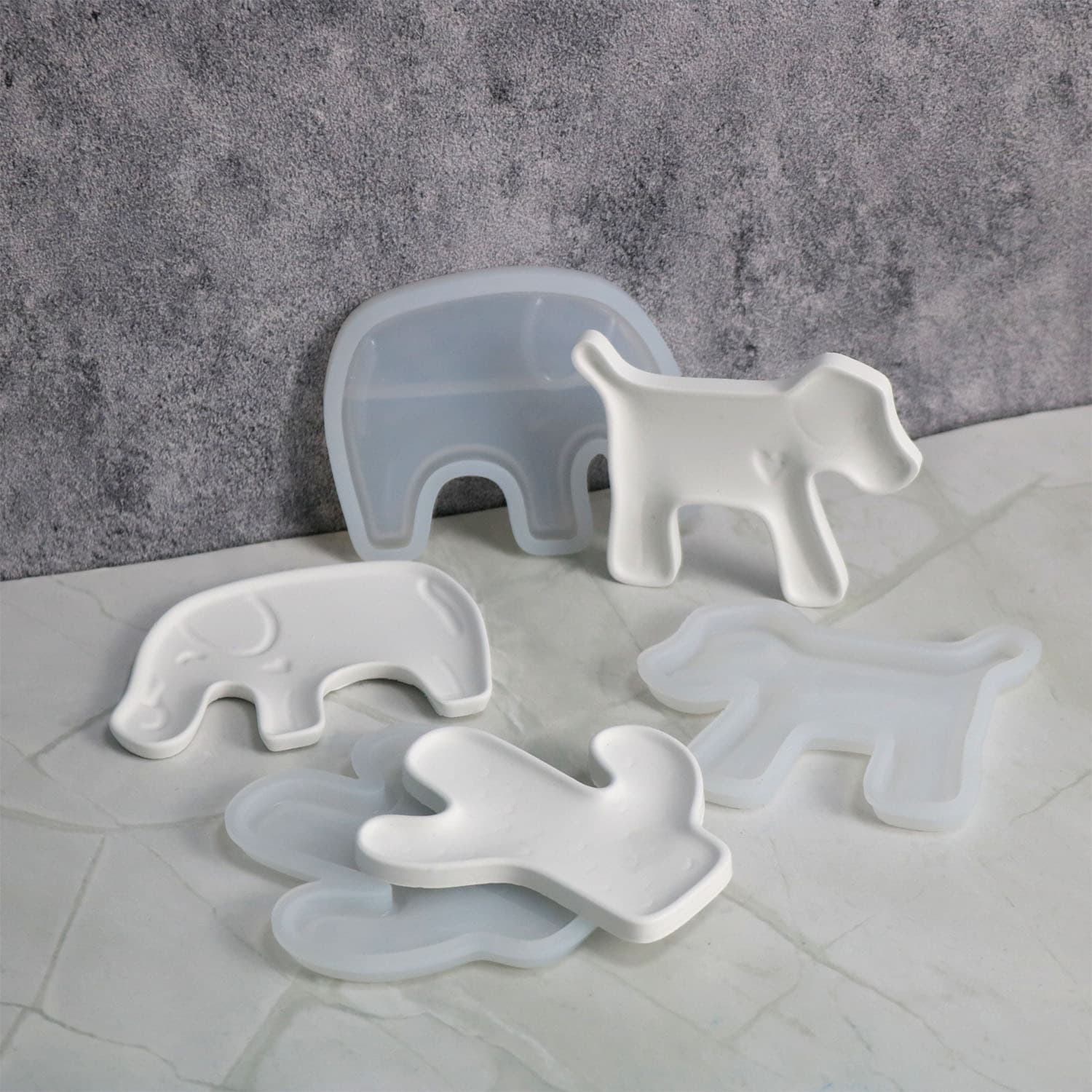 New diy glue mold simple animal dish silicone mold INS home storage cross-border exclusive supply
