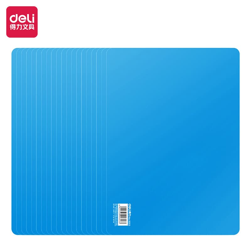 Deli 9353 Blue Carbon Copy Pad Student A4 Specification Writing Pad Plastic Pad Carbon Copy Board