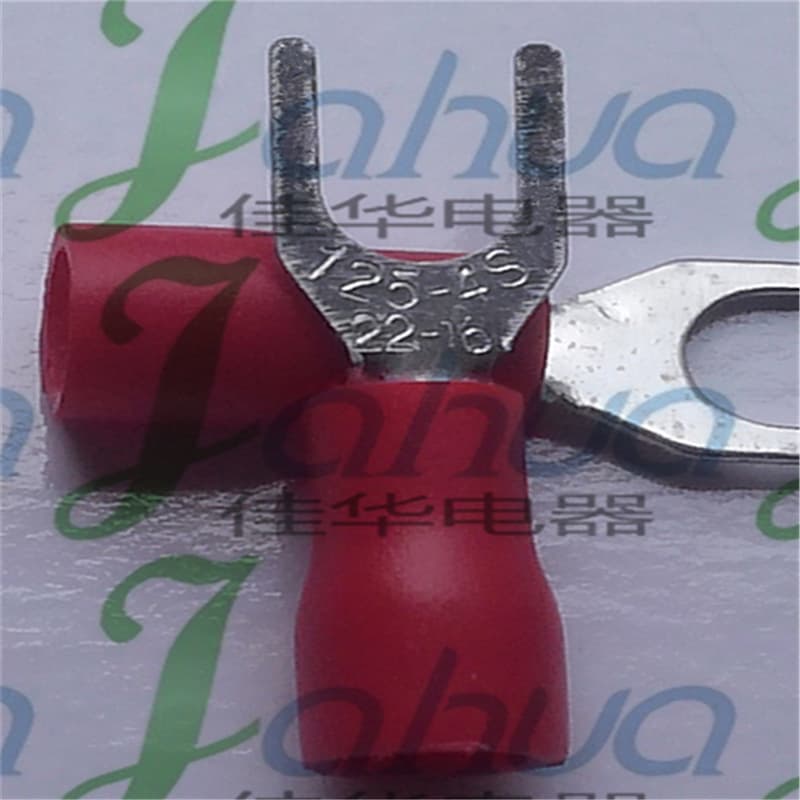 SV1.25-4S fork pre-insulated terminal, cold-press terminal, copper lug, red copper