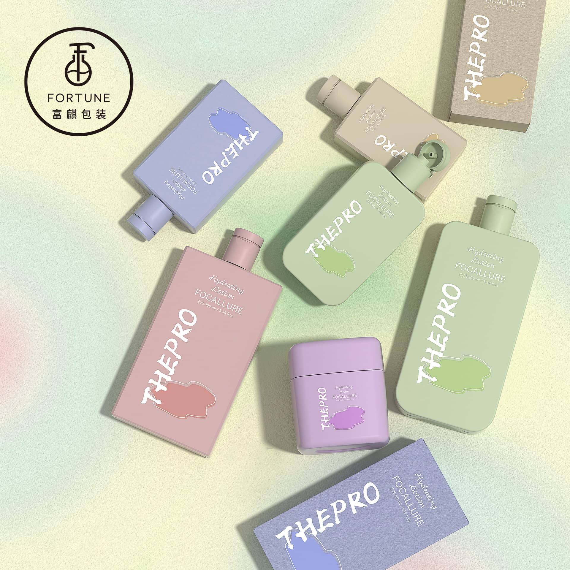 Factory PETG flat bottle 30ml uncovered bottle 50ml lotion square plastic bottle 100ml toner bottle