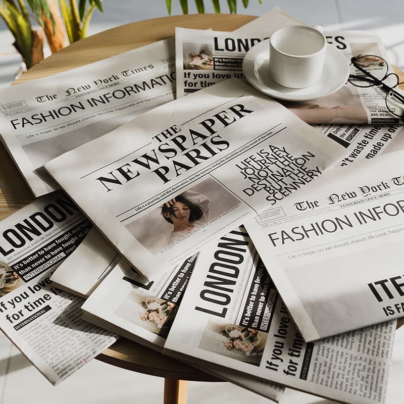 English Newspaper Commercial Photography Street Ins-style Handheld Decor Photo Background Paper Prop, Ins-style Decor