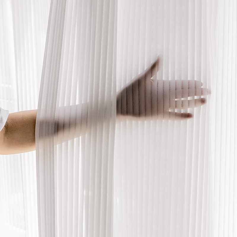 Vertical sheer curtain white curtain ins style bedroom bay window balcony white sheer curtain translucent not transparent dreamy curtain