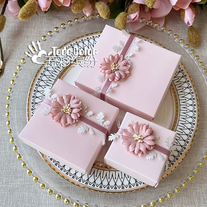 Zeli Spring Blossoms Wedding Candy Box, No Folding Required, 2025 New High-End Candy Box, Customized Wedding Box