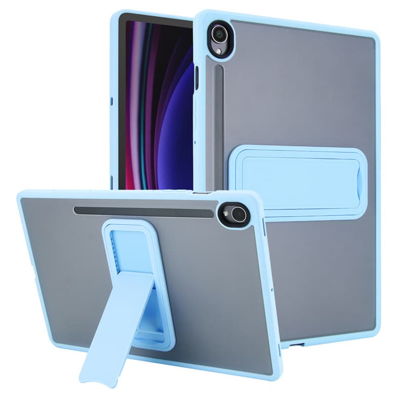 Skin-feel Acrylic Stand Case for Samsung Tab S7/S8, Transparent Anti-drop for Samsung Tab A9 Plus