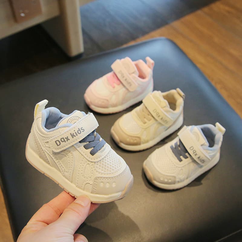 Baby Walking Shoes for Boys, Soft Sole Non-Slip Spring/Autumn Style for 0-3 Years Old, Breathable Functional Sneakers for Girls