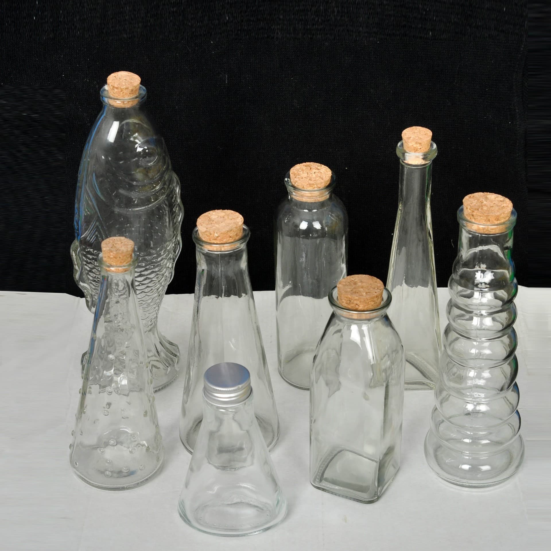 Transparent Cork Glass Bottle Creative Wish Bottle Glass Star Bottle Rainbow Bottle Lucky Drift Bottle Beverage Bottle Wholesale