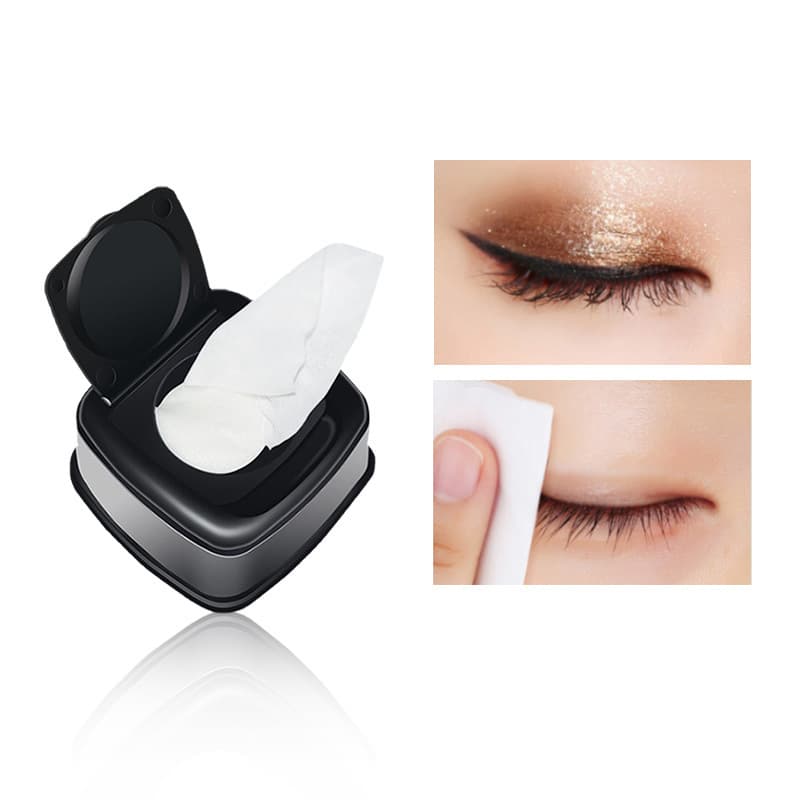 Cross-border unisex ready stock no logo makeup eye makeup remover wet cotton pad disposable facial tissue mild towel