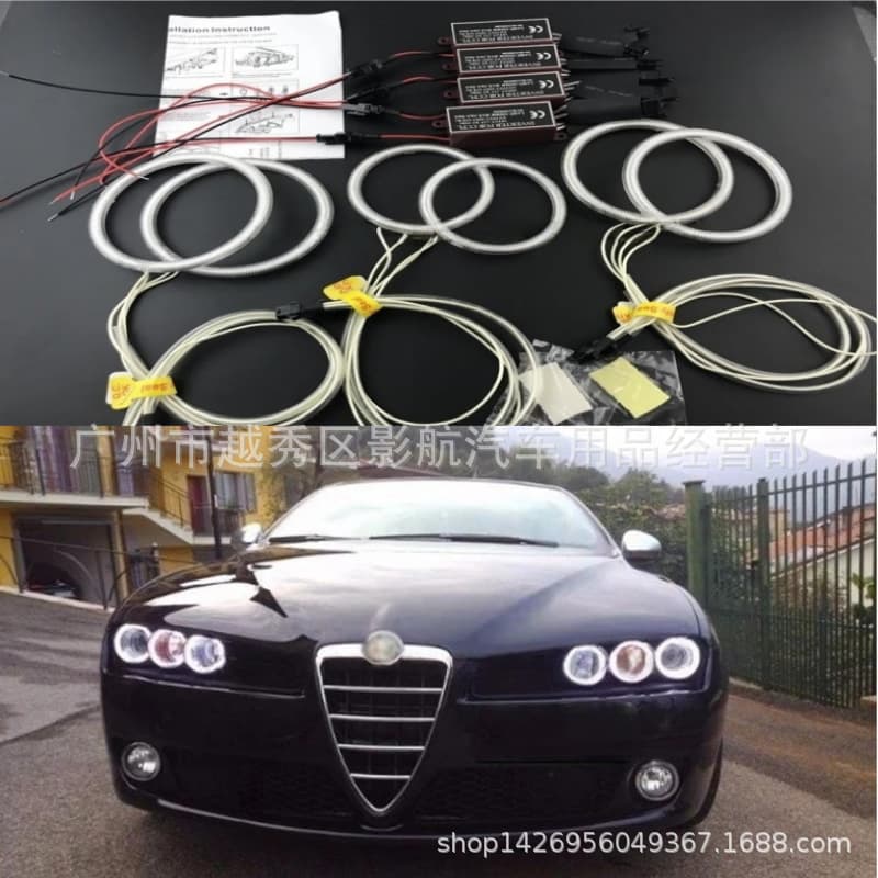 Compatible with Alfa Romeo 159 CCFL Angel Eye Headlight Ring