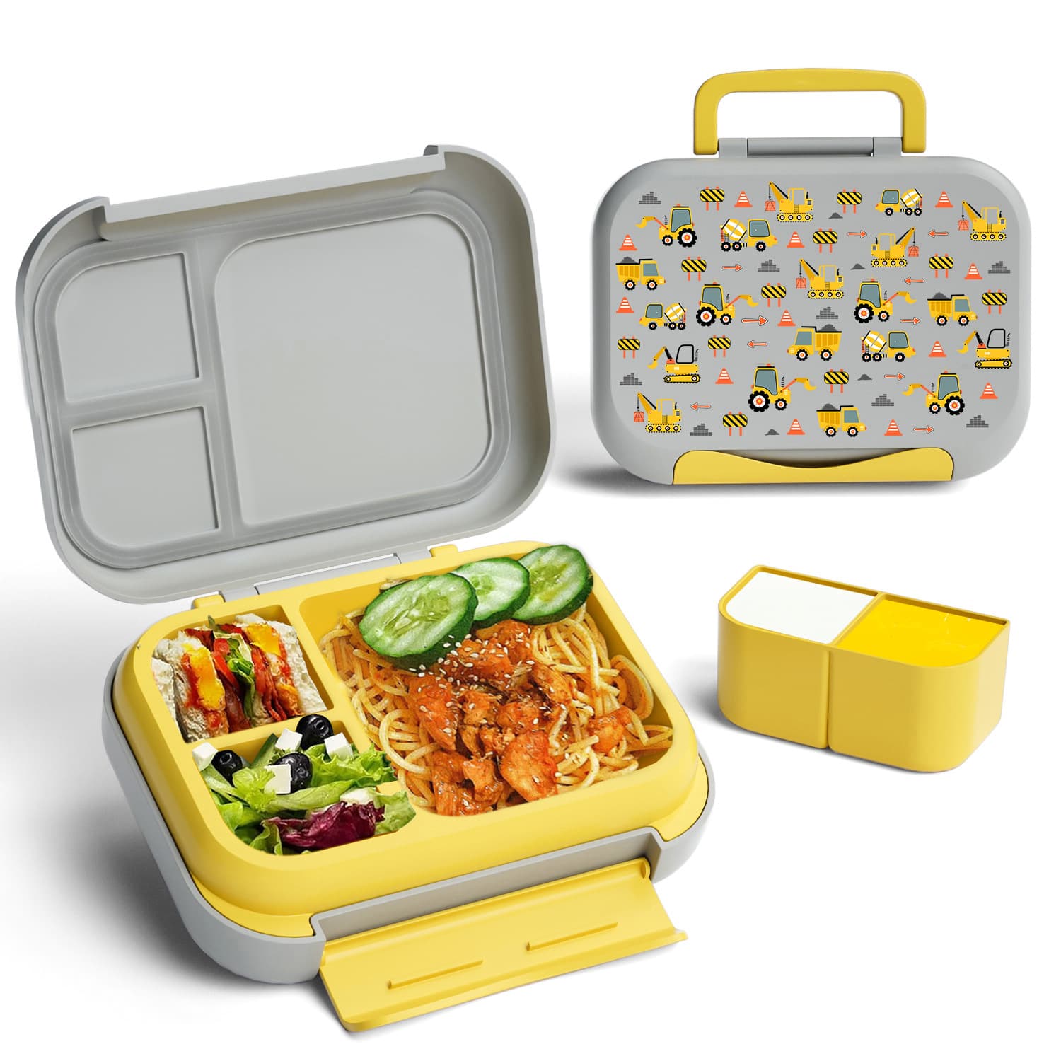 New lunch box children's lunch portable picnic lunch box for students at work microwave heating convenient compartment sealed lunch box