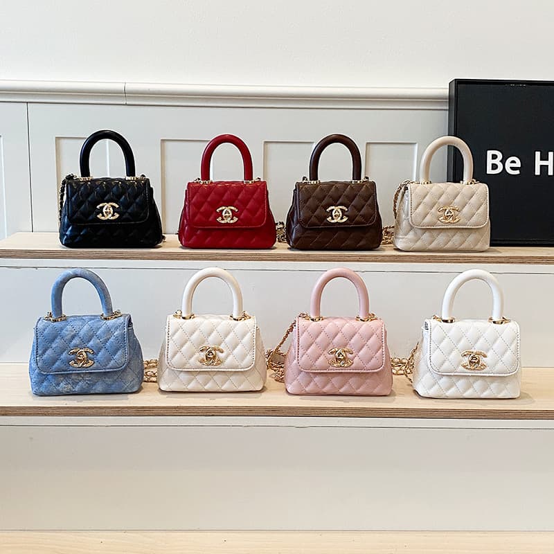 Light Luxury Small Fragrance Style Diamond Quilted Women's Bag Trendy Versatile Chain Bag Fashionable High-End Chic Shoulder Crossbody Handbag