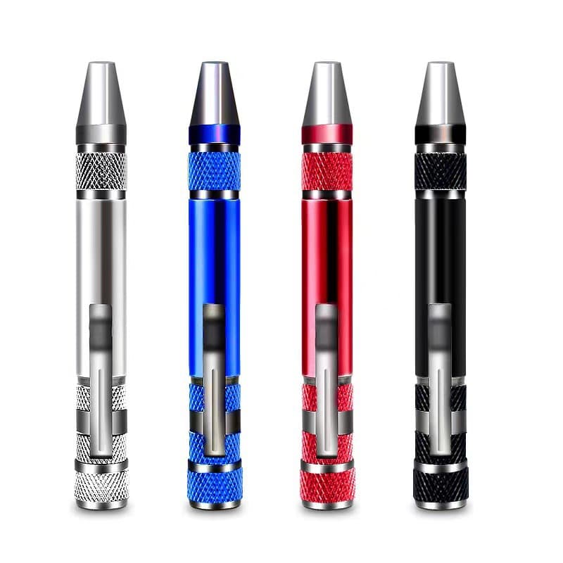 8-in-1 Screwdriver Multi-function Aluminum Alloy Combination Tool Disassembly Repair Screwdriver Cross Flat Head Driver