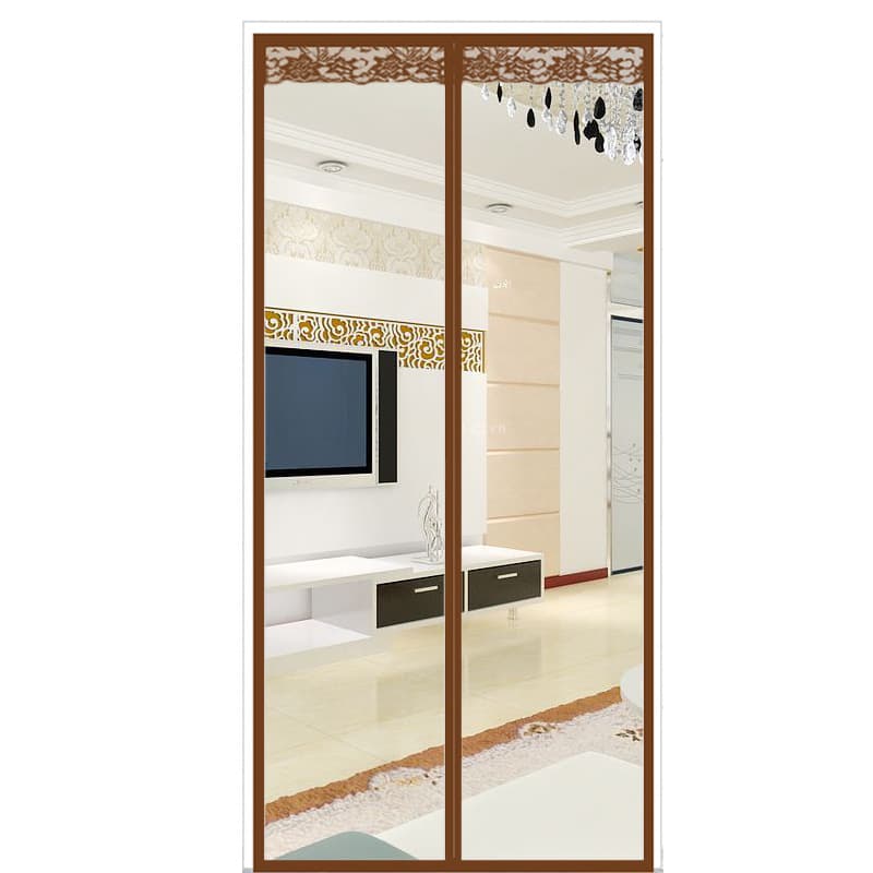 Air Conditioner Door Curtain EVA Summer Windproof Household Door Curtain, No-drill Mosquito-proof Magnetic Insulation Curtain