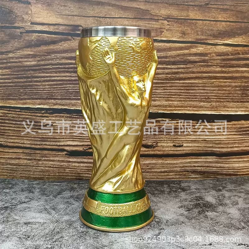 2026 Cross-Border New Product USA-Canada-Mexico World Cup Hercules Trophy Mug World Cup Shape Beer Mug