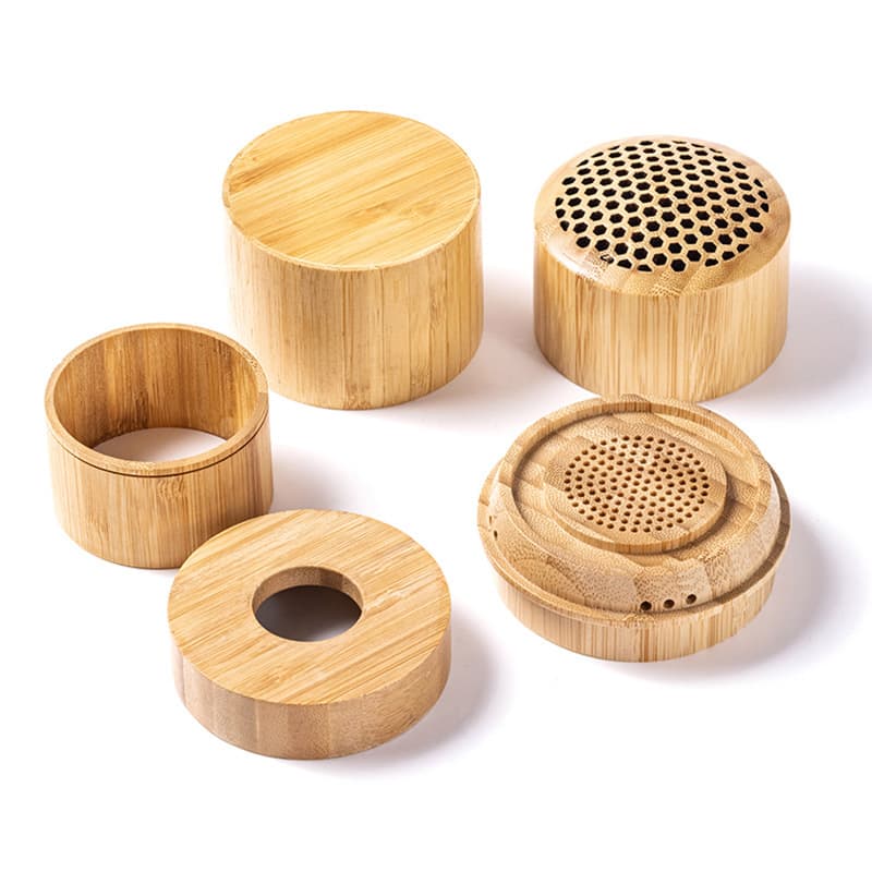 Wooden Lid Aromatherapy Box Bamboo Wood Cover Wooden Diffuser Car Perfume Bottle Cap Round Wood Lid Customizable Moxibustion Box