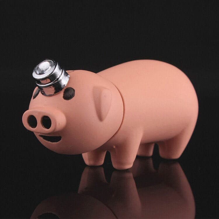 TikTok Viral Snot Pig Dual Flame Lighter Creative Personalized Gift Love Pig Dual Flame Lighter