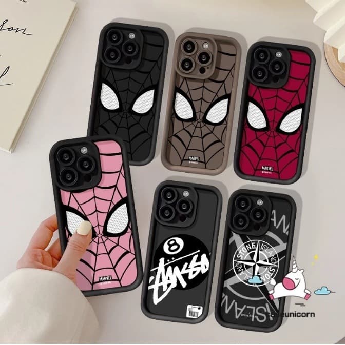Cross-Border Best Seller Marvel Anime Phone Case for Apple 14 iPhone 13/12/11 15 Pro Max Drop-Proof 7/8 Plus Soft Case